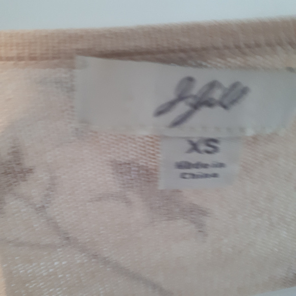 JJill Cardigan Sz XS Silk Blend Floral Print - Picture 3 of 7